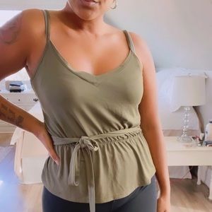 GAP NEVER WORN OLIVE GREEN tank